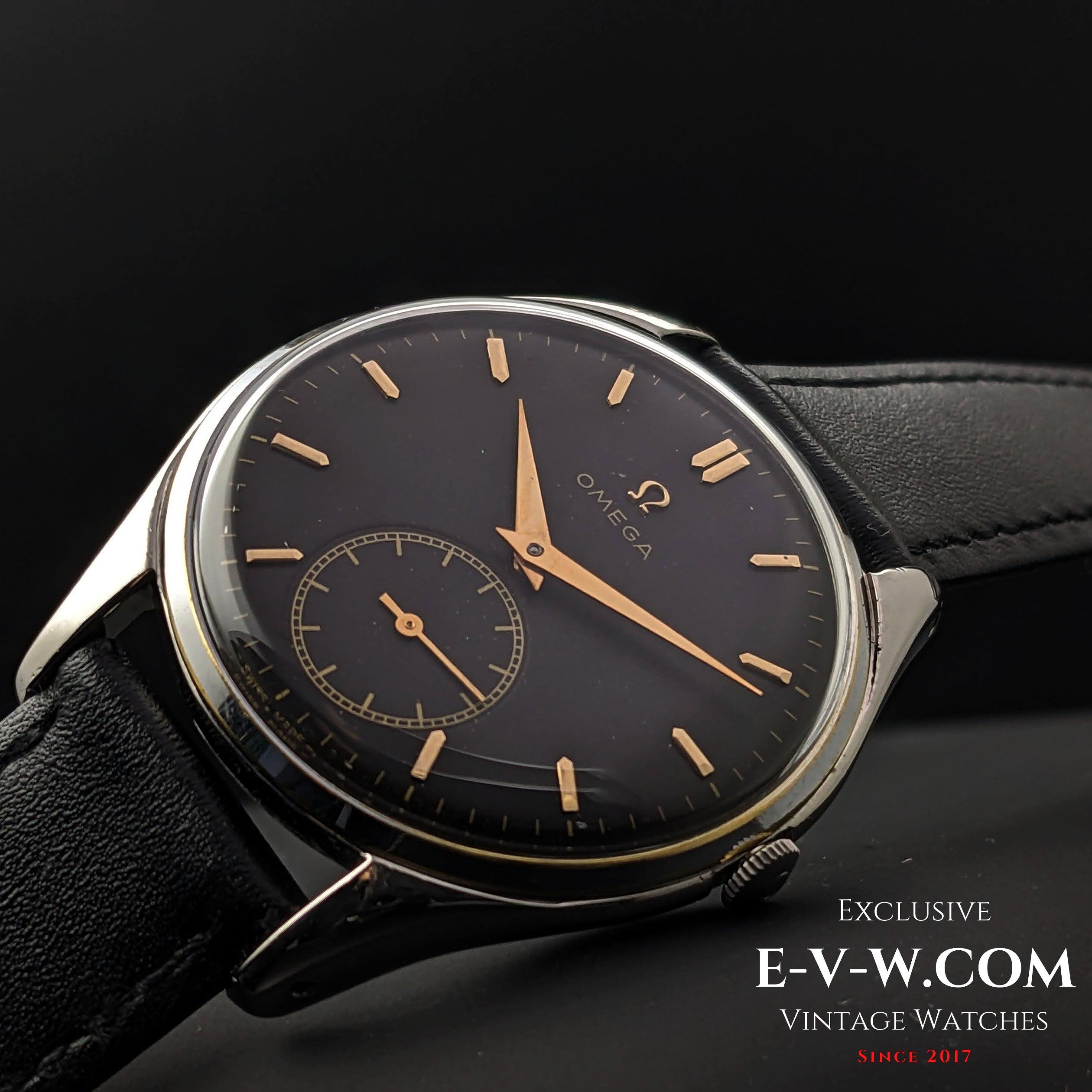 77 Years Old Vintage Omega Jumbo 38,5mm Oversize /  Ref. 2505-11 / Cal. 265 / 30T2 (family) / Vintage 1947