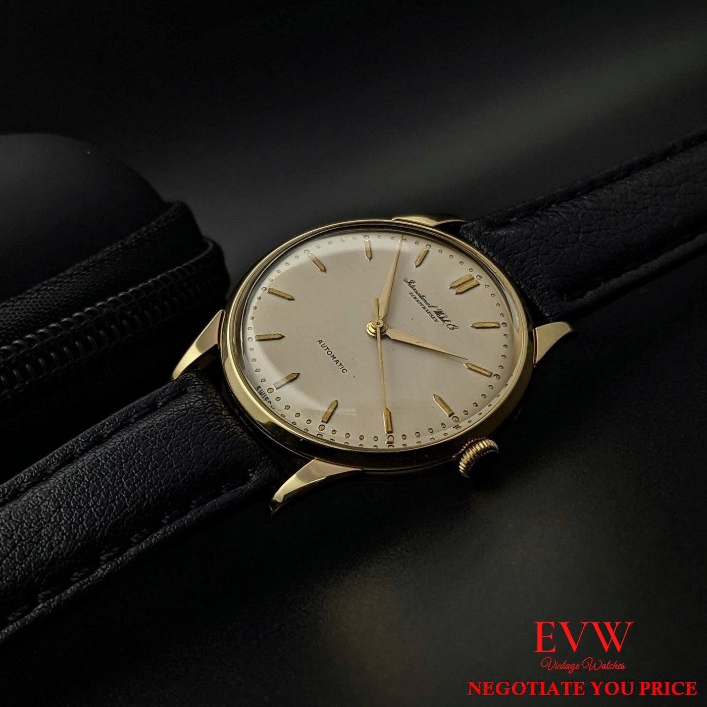 Vintage IWC Schaffhausen 18K Gold Automatic from 1952 / Fully Serviced