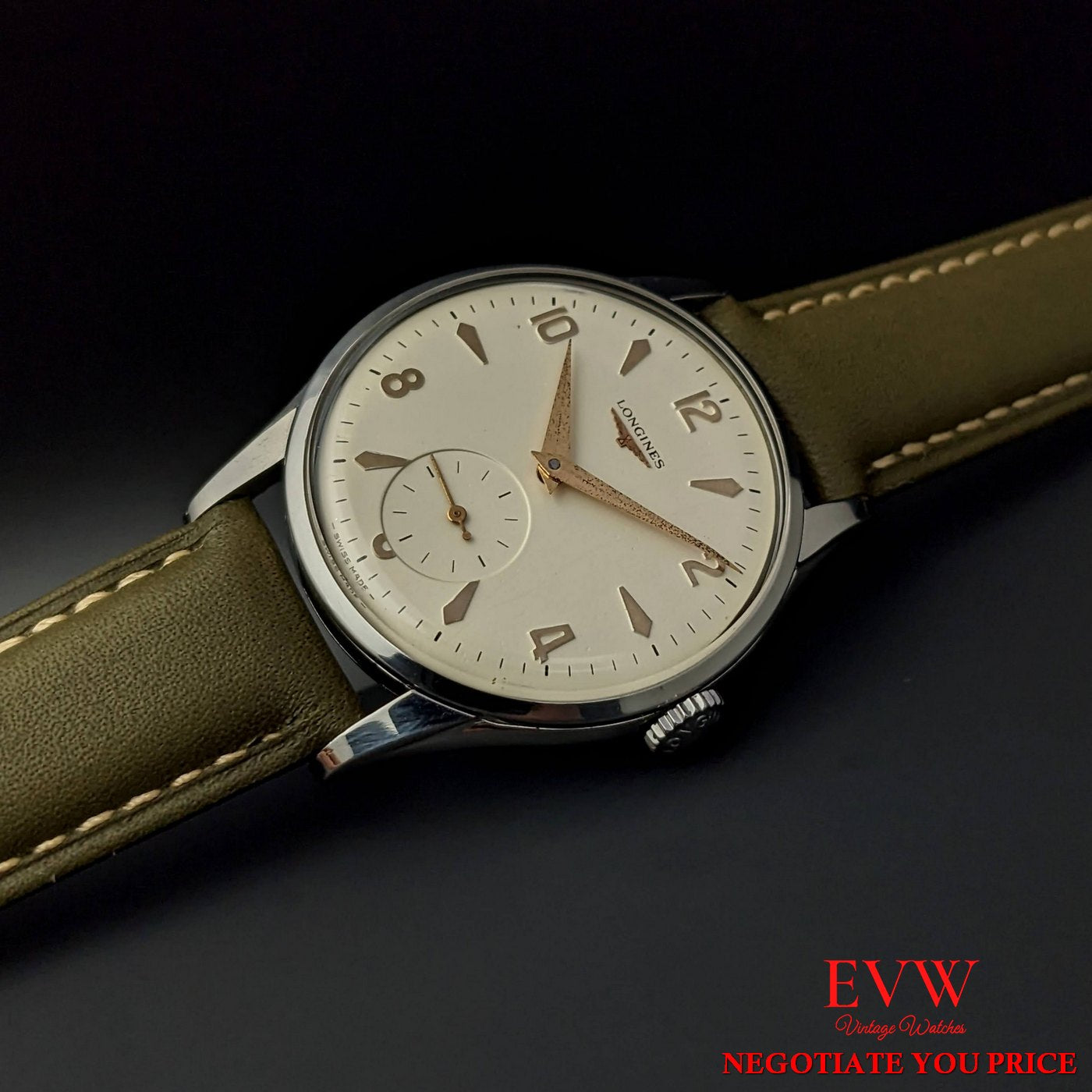 Vintage Longines Classic from 1955 / Fully Serviced