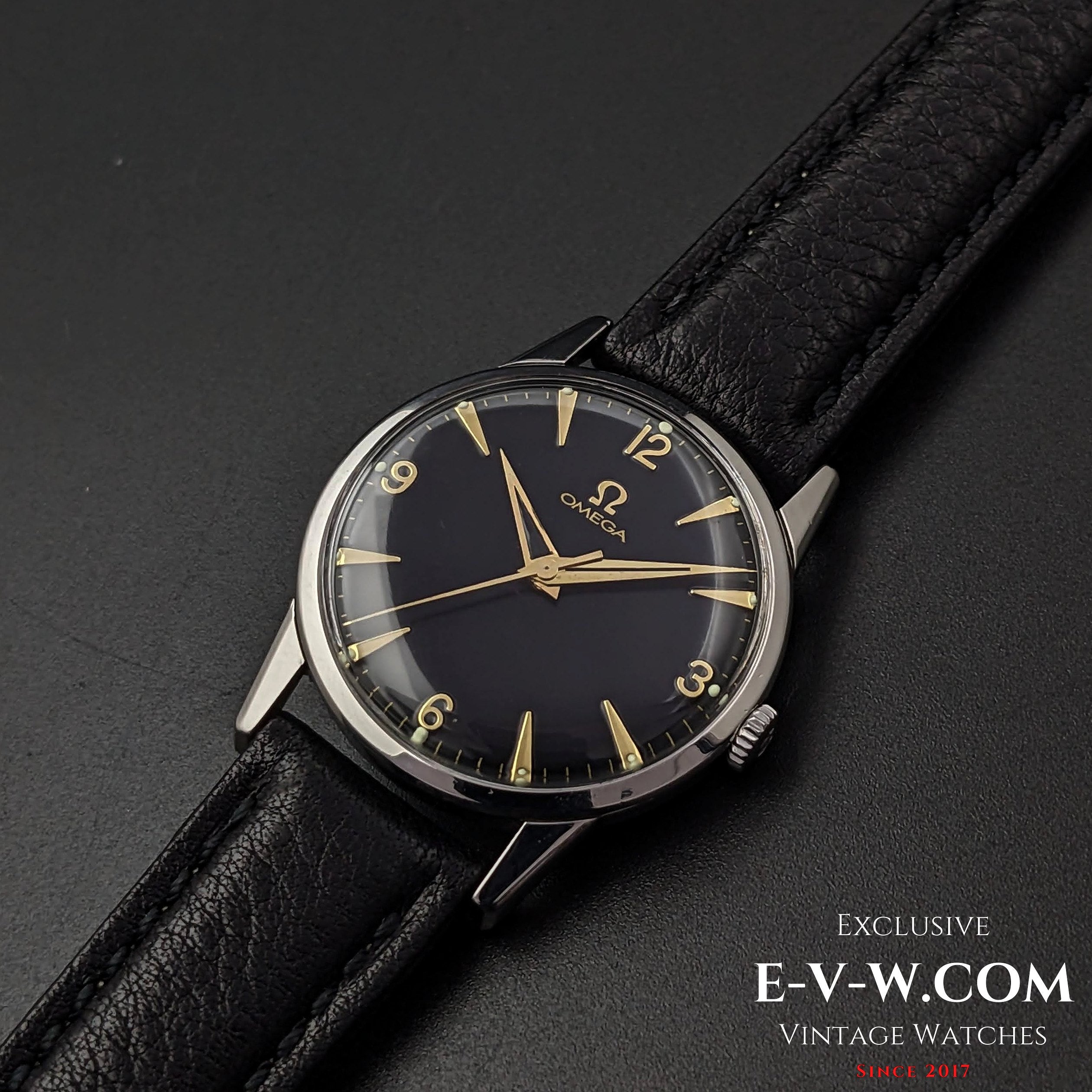 Omega Black Dial / Ref 14714 / cal. 285 (30T2 Family ) / Vintage 1959