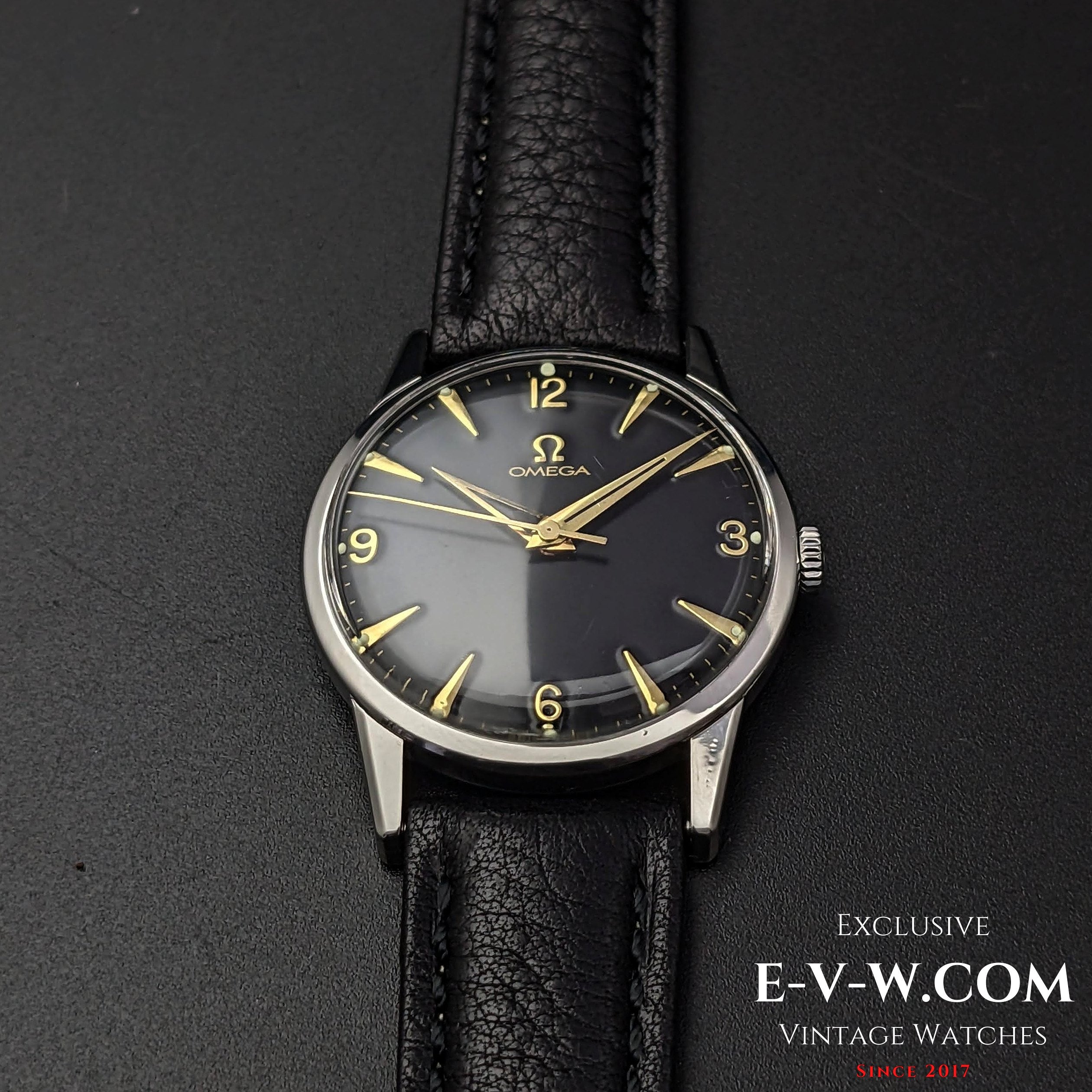 Omega Black Dial / Ref 14714 / cal. 285 (30T2 Family ) / Vintage 1959