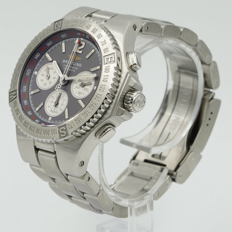 SOLD - Breitling Hercules Chronograph 45mm B&P 2005 A3936310/F512