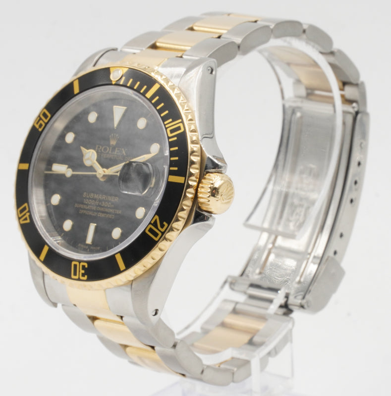 SOLD - 8/26/22 - Rolex Submariner 16613 Two-Tone Stainless Steel and 18k Yellow Gold 40mm