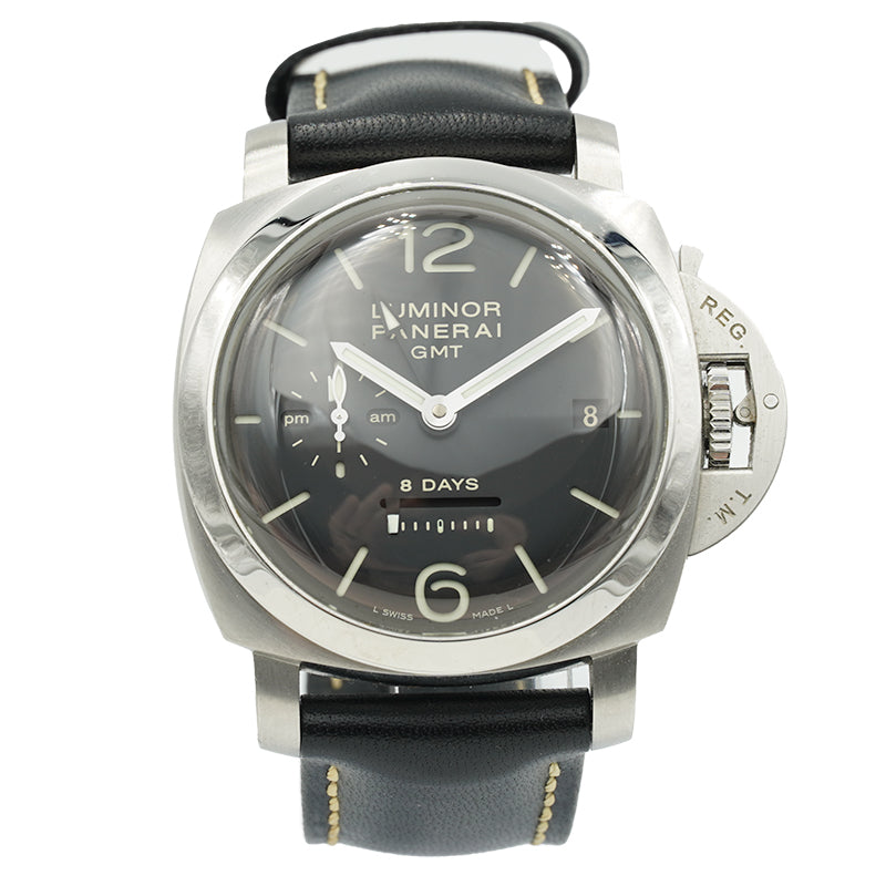 SOLD - Luminor Panerai 8 Days GMT PAM00233 44mm B&P