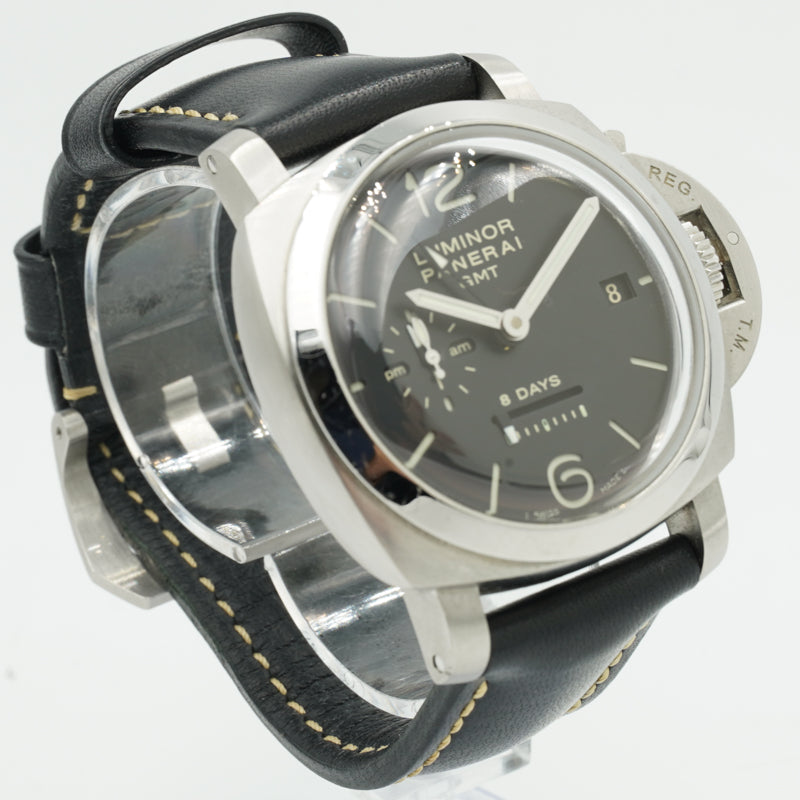 SOLD - Luminor Panerai 8 Days GMT PAM00233 44mm B&P