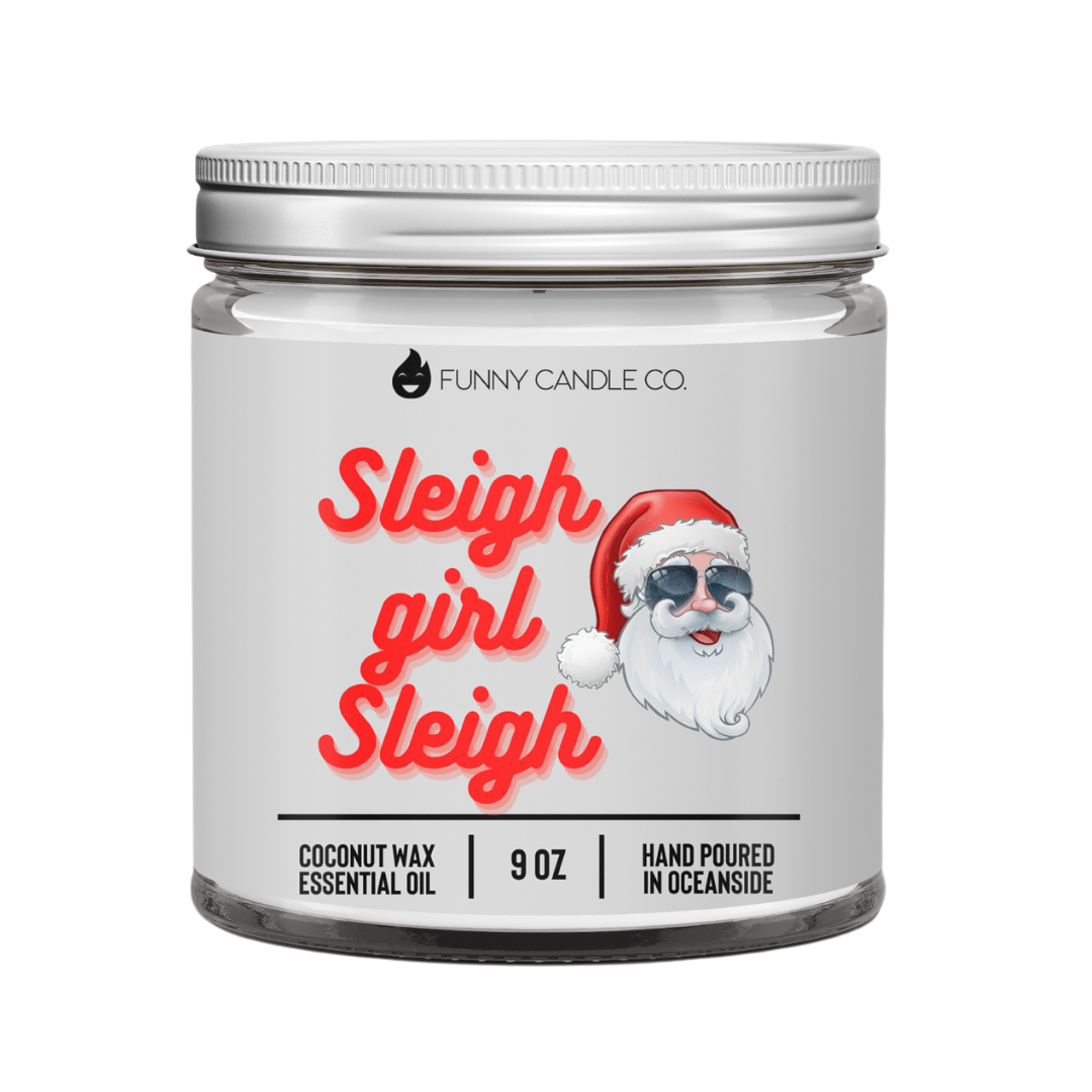 Sleigh Girl Sleigh -9 oz Santa Candle