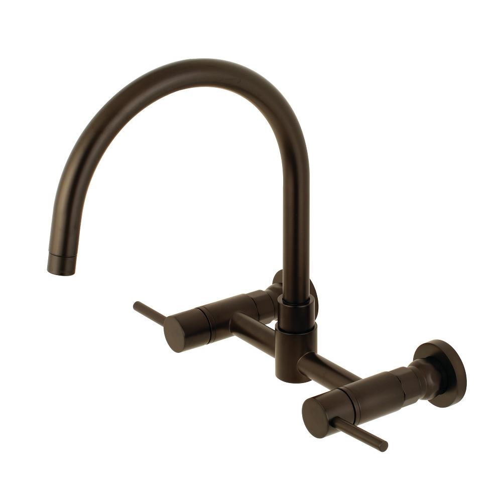 Kingston Brass Concord 8 in. Centerset Wall Mount Kitchen Faucet (KS8175)