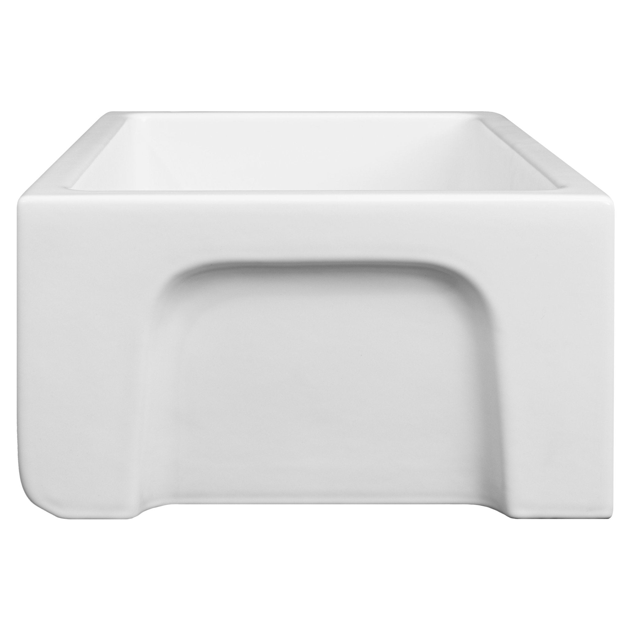 ZLINE 24 in. Venice Farmhouse Apron Front Reversible Single Bowl Fireclay Kitchen Sink with Bottom Grid (FRC5120)