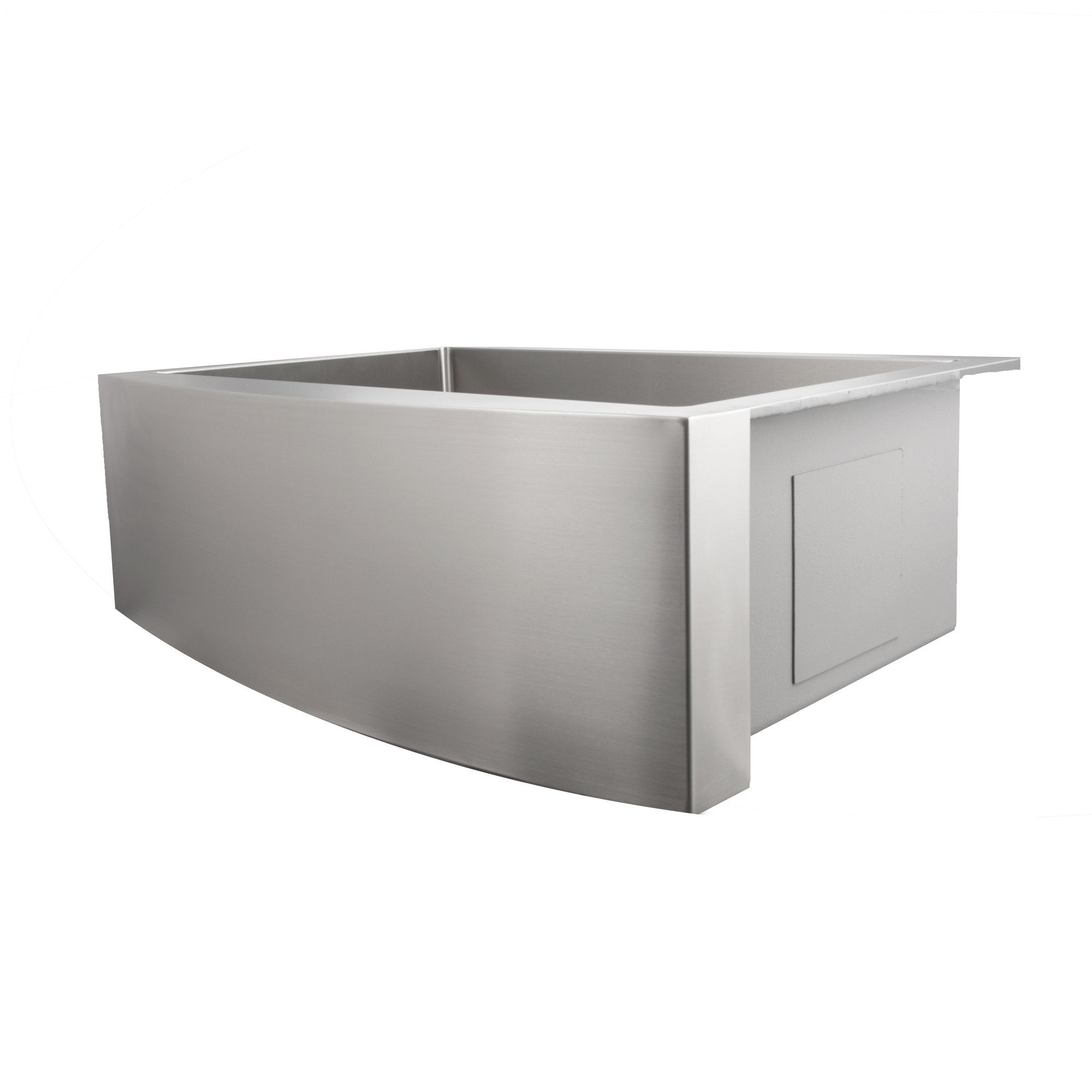 ZLINE Zermatt 30 in. Farmhouse Apron Mount Single Bowl Kitchen Sink with Bottom Grid (SAS-30)