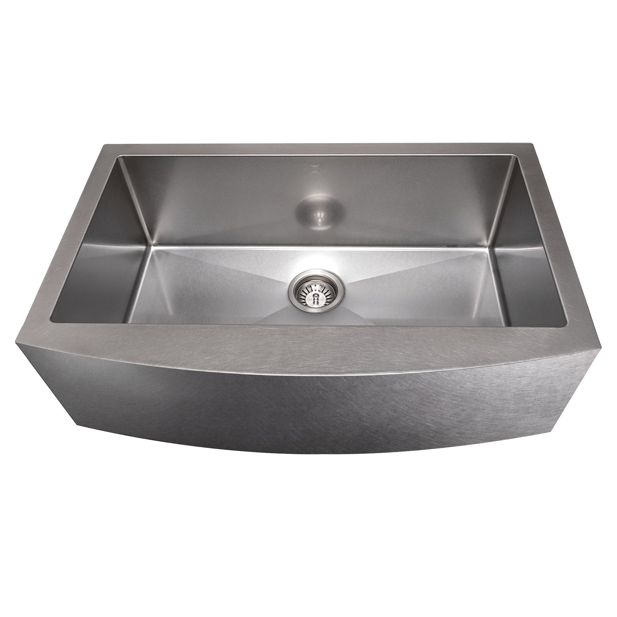 ZLINE 33 in. Vail Farmhouse Apron Mount Single Bowl Kitchen Sink with Bottom Grid (SAS-33)