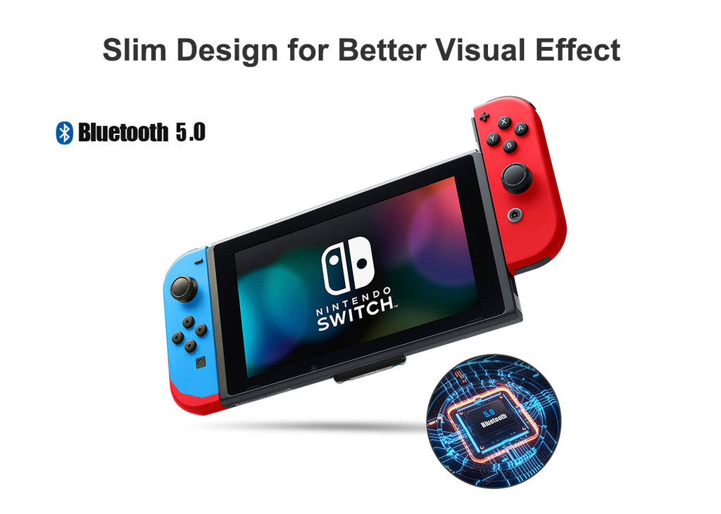 1Mii Bluetooth Adapter for Nintendo Switch, light and small