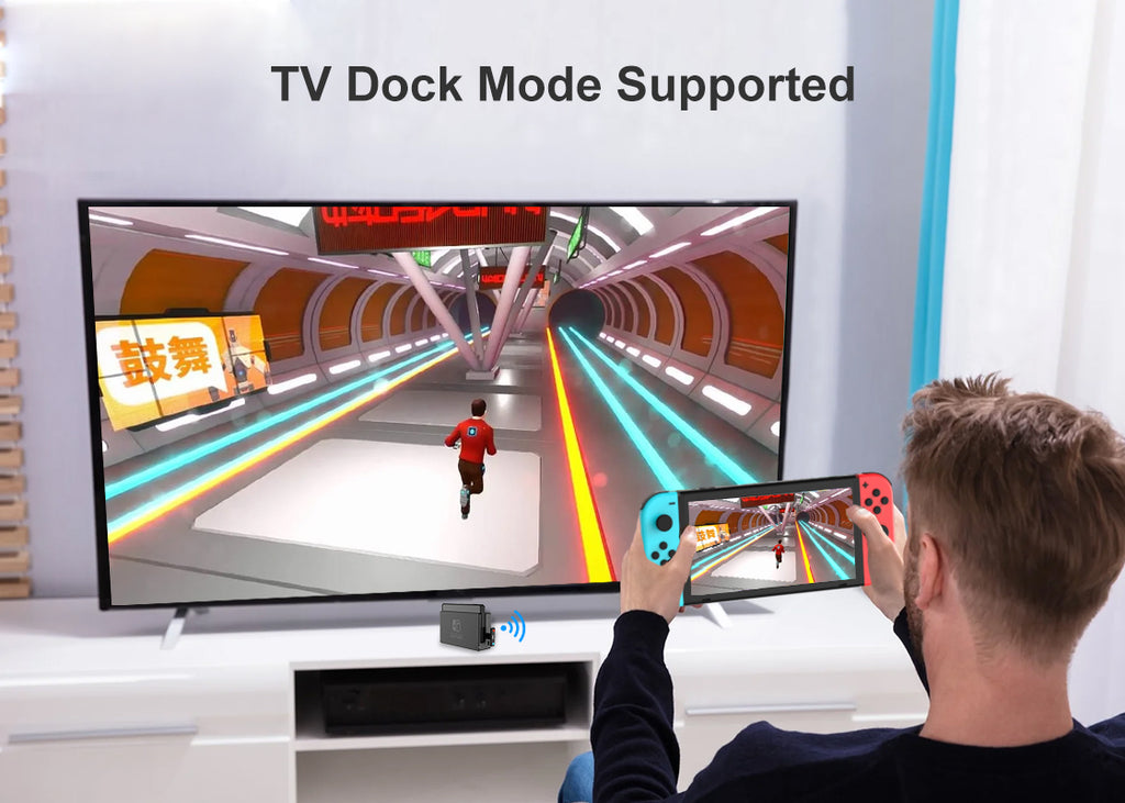 1Mii Bluetooth Adapter for Nintendo Switch support TV Dock Mode