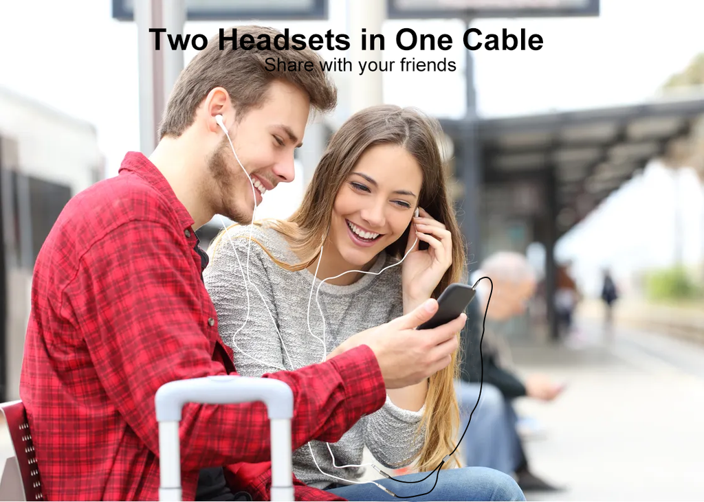 Share music with friends with audio extension cable - 1mii.shop