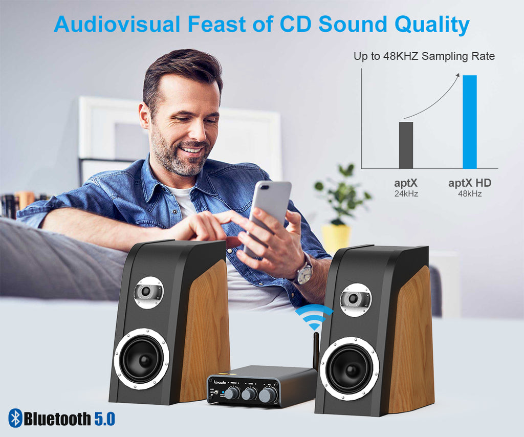 Lavaudio Bluetooth 5.1 Stereo Audio Amplifier