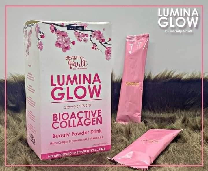 Lumina Glow Bioactive Collagen Powder Drink by Beauty Vault- EXPIRES JUNE 2024