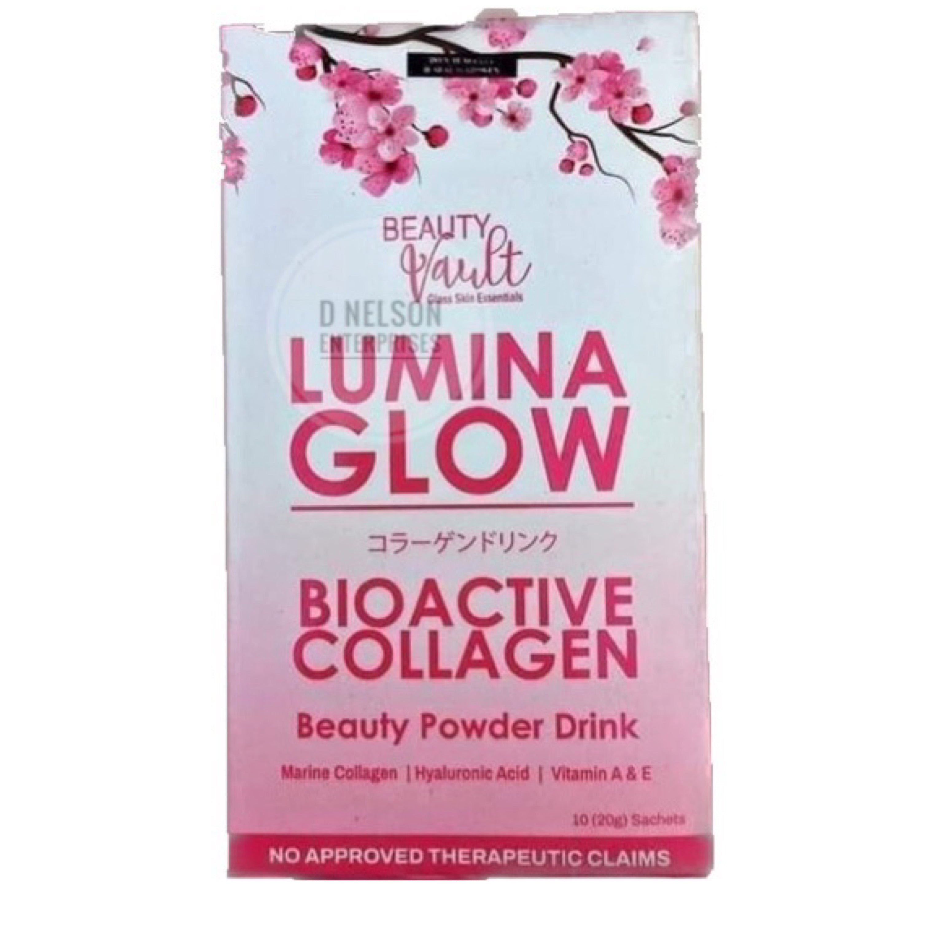 Lumina Glow Bioactive Collagen Powder Drink by Beauty Vault- EXPIRES JUNE 2024