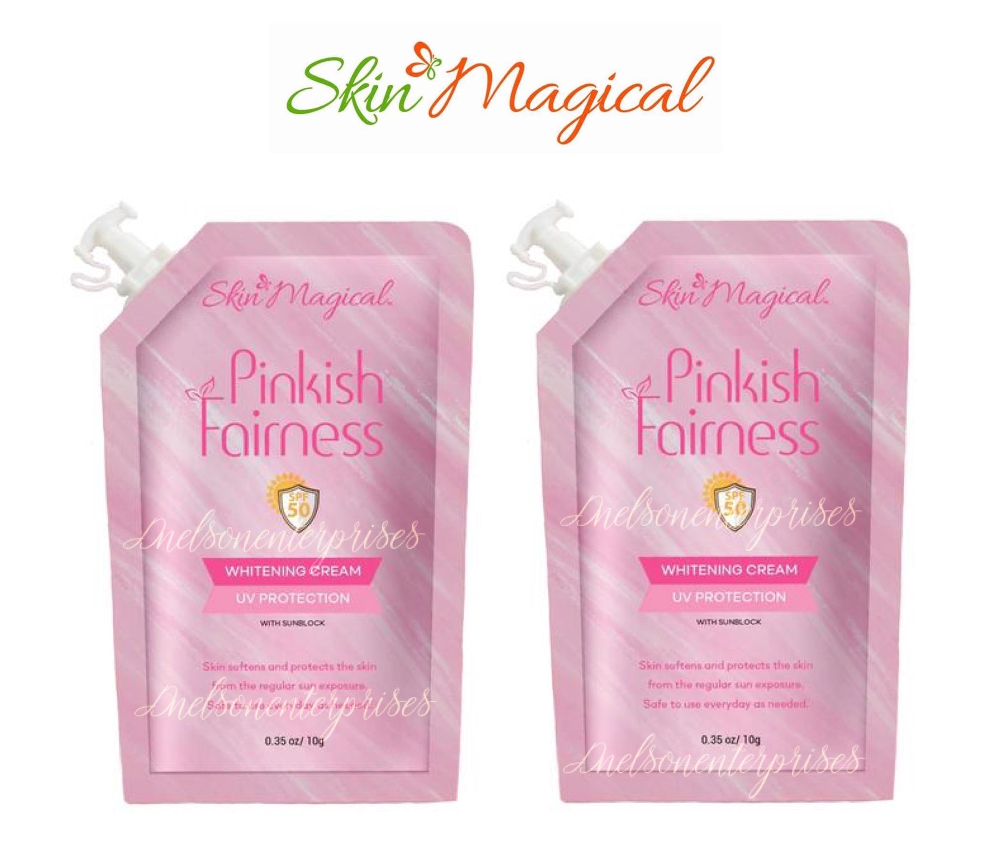 2pc Skin Magical Pinkish Fairness Cream UV Protection - 10g Each