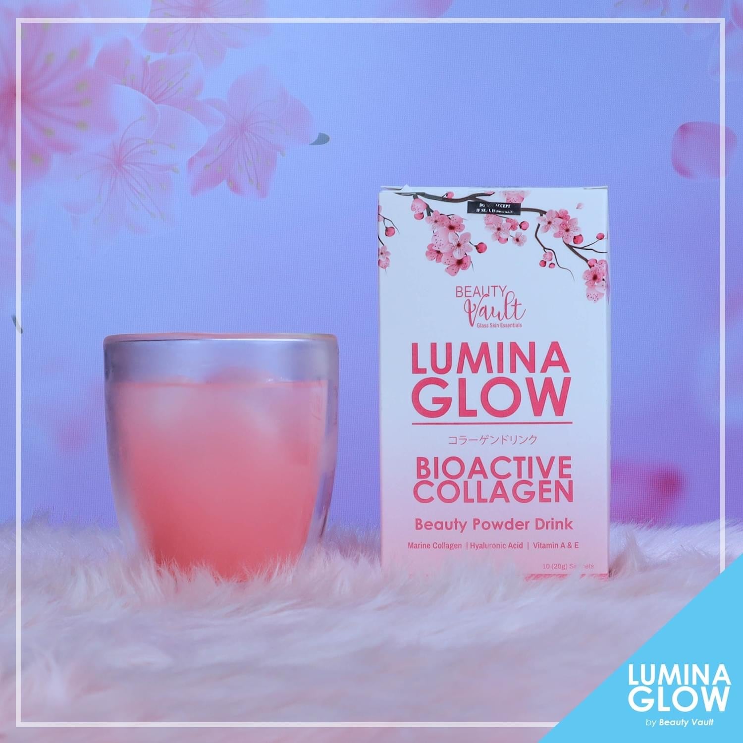 Lumina Glow Bioactive Collagen Powder Drink by Beauty Vault- EXPIRES JUNE 2024