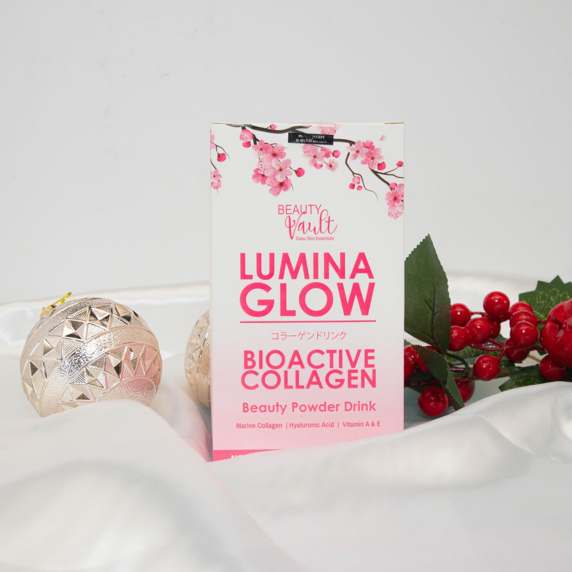 Lumina Glow Bioactive Collagen Powder Drink by Beauty Vault- EXPIRES JUNE 2024