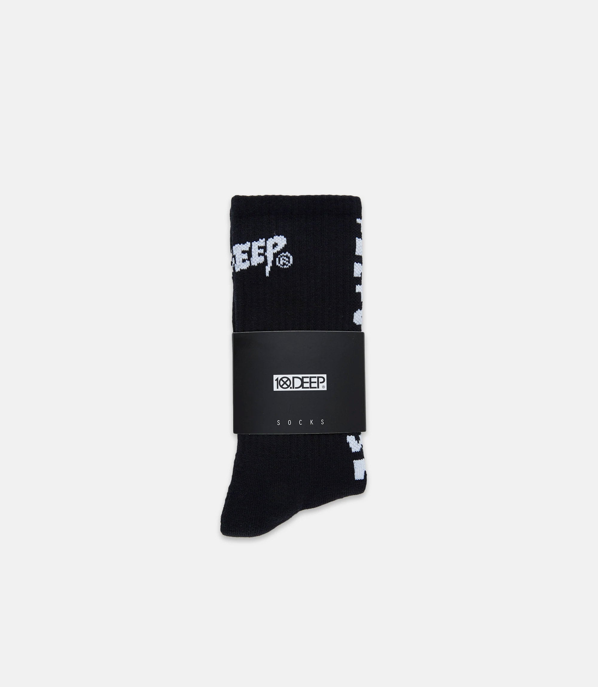 10 Deep Ten Toes Down Socks - Black