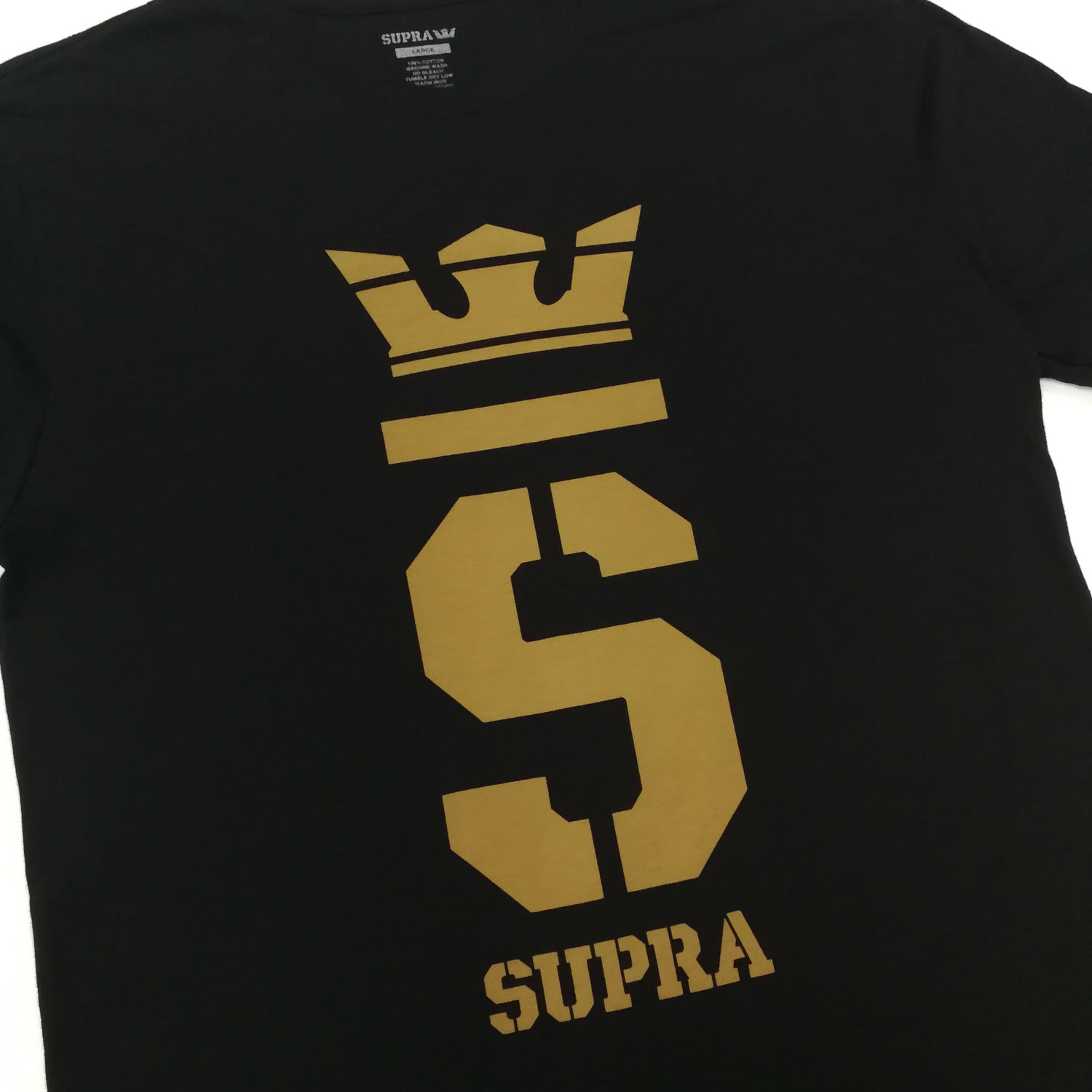 SUPRA Champ Logo SS Tee - Black/Gold