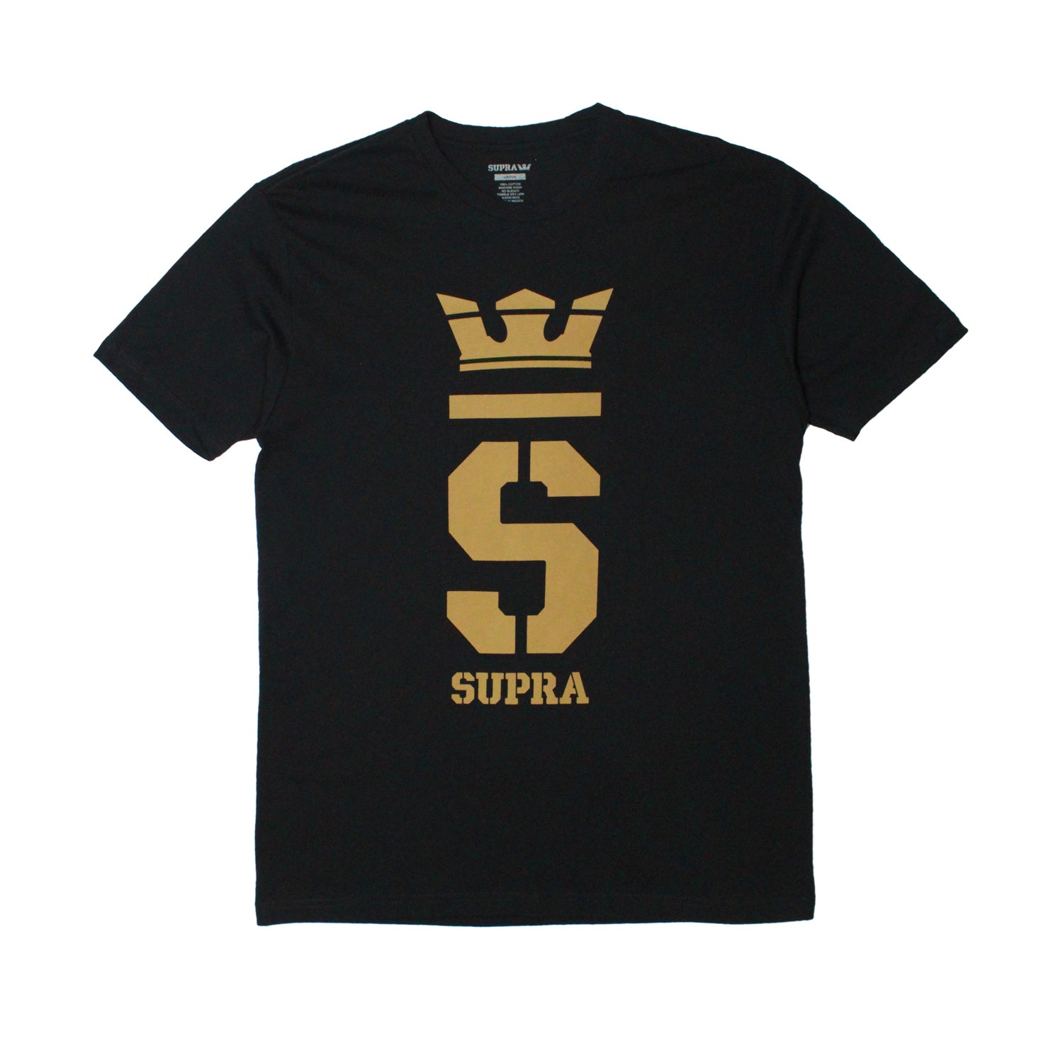 SUPRA Champ Logo SS Tee - Black/Gold