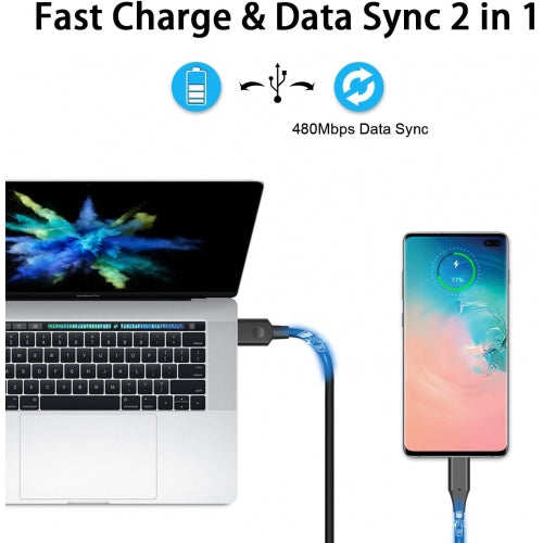 3ft PD USB-C Cable, Wire Power Fast Charger Type-C - AWE36