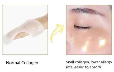 Oveallgo™ 24K Gold Snail Collagen Eye Mask