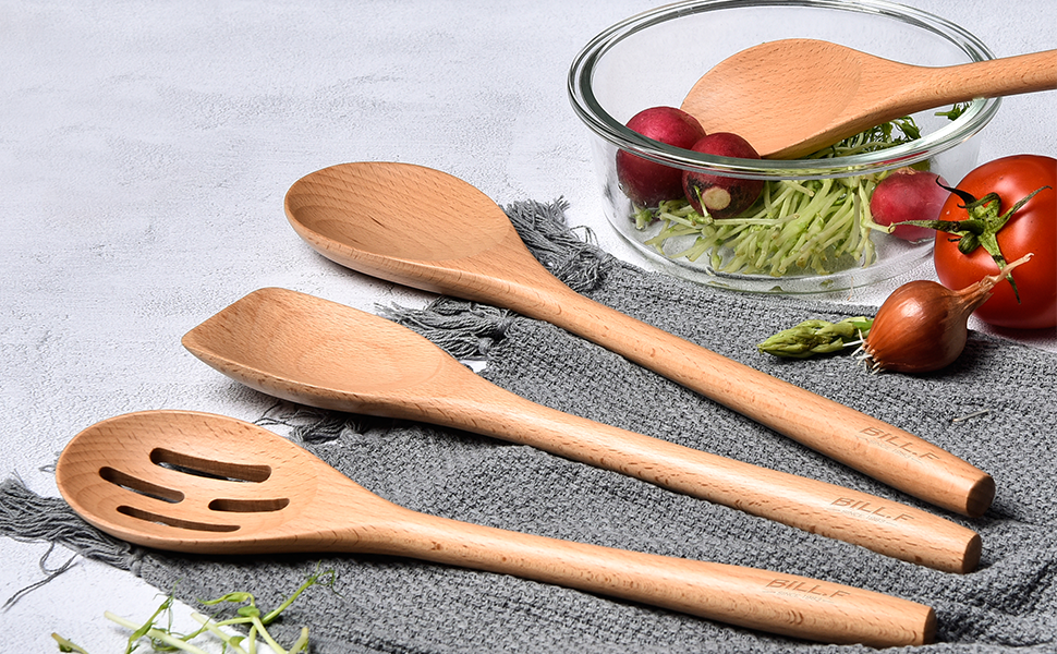 Wooden Cooking Utensil Set Non-stick