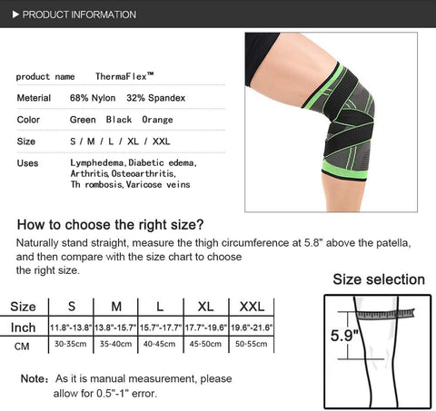 ThermaFlex™ Compression Knee Brace-Relieves Lower Limb Edema and Arthritis