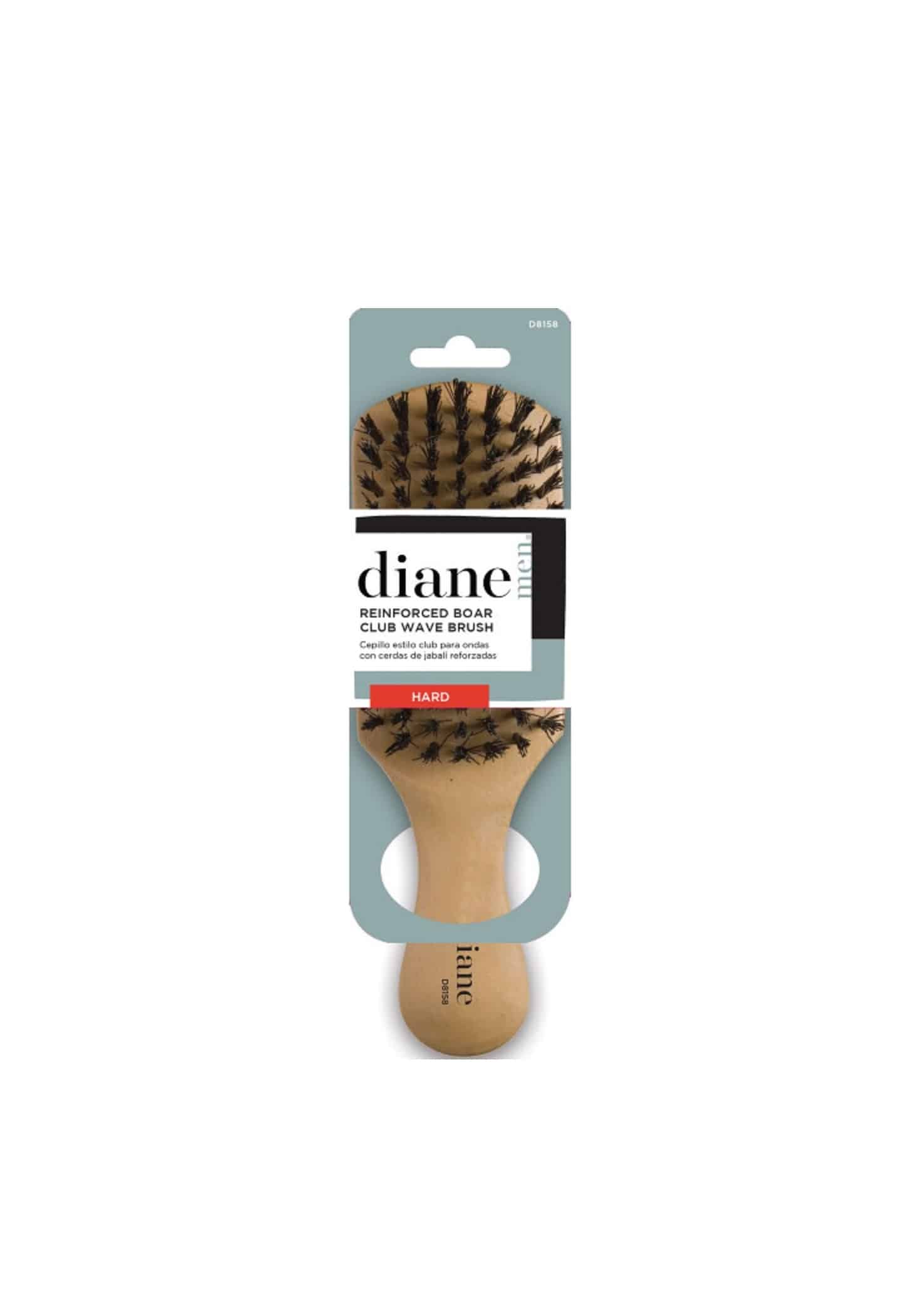 Dina - Hard Reinforced Boar Brush Club Wave Brush