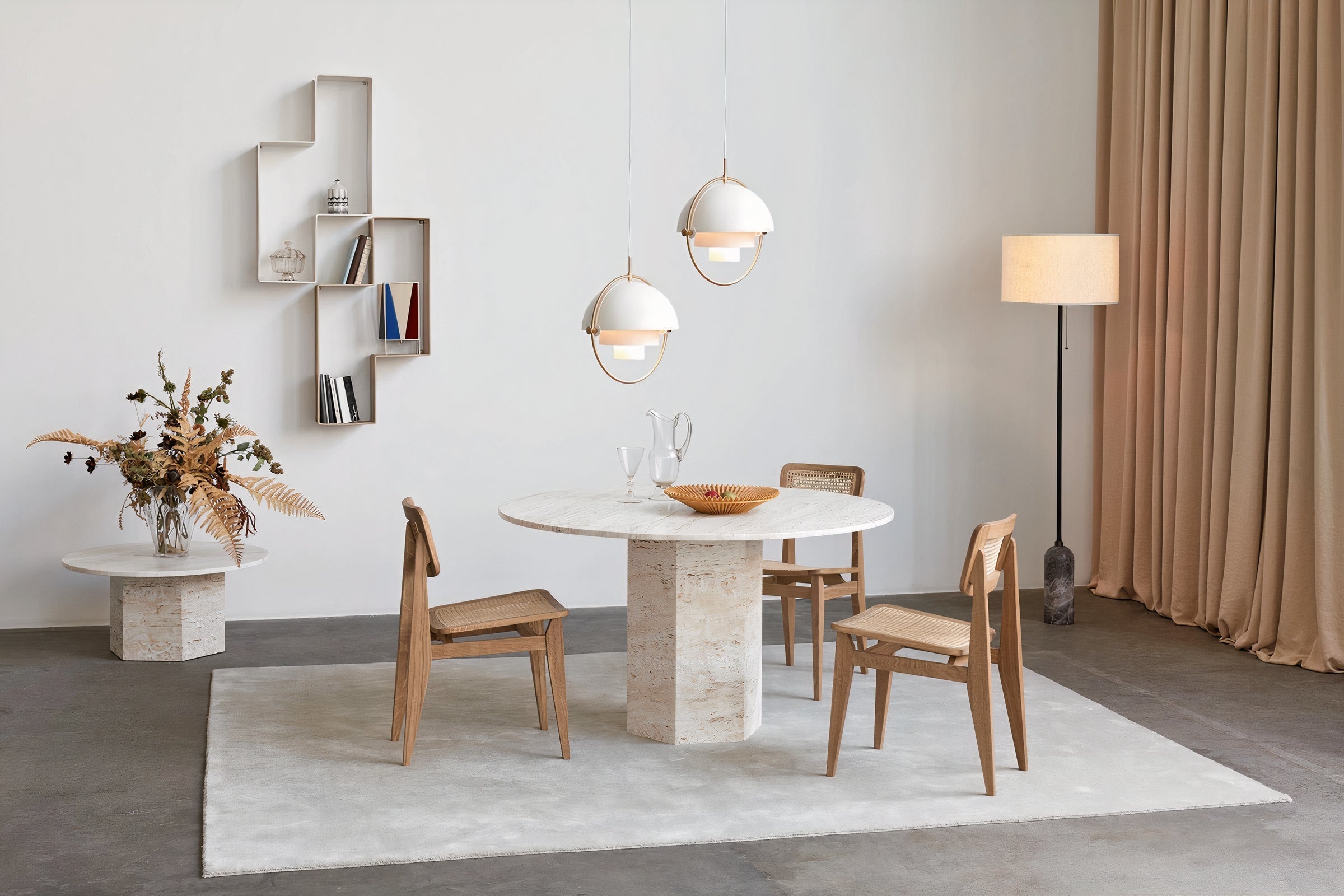 Denmark Round Stone Dining Table