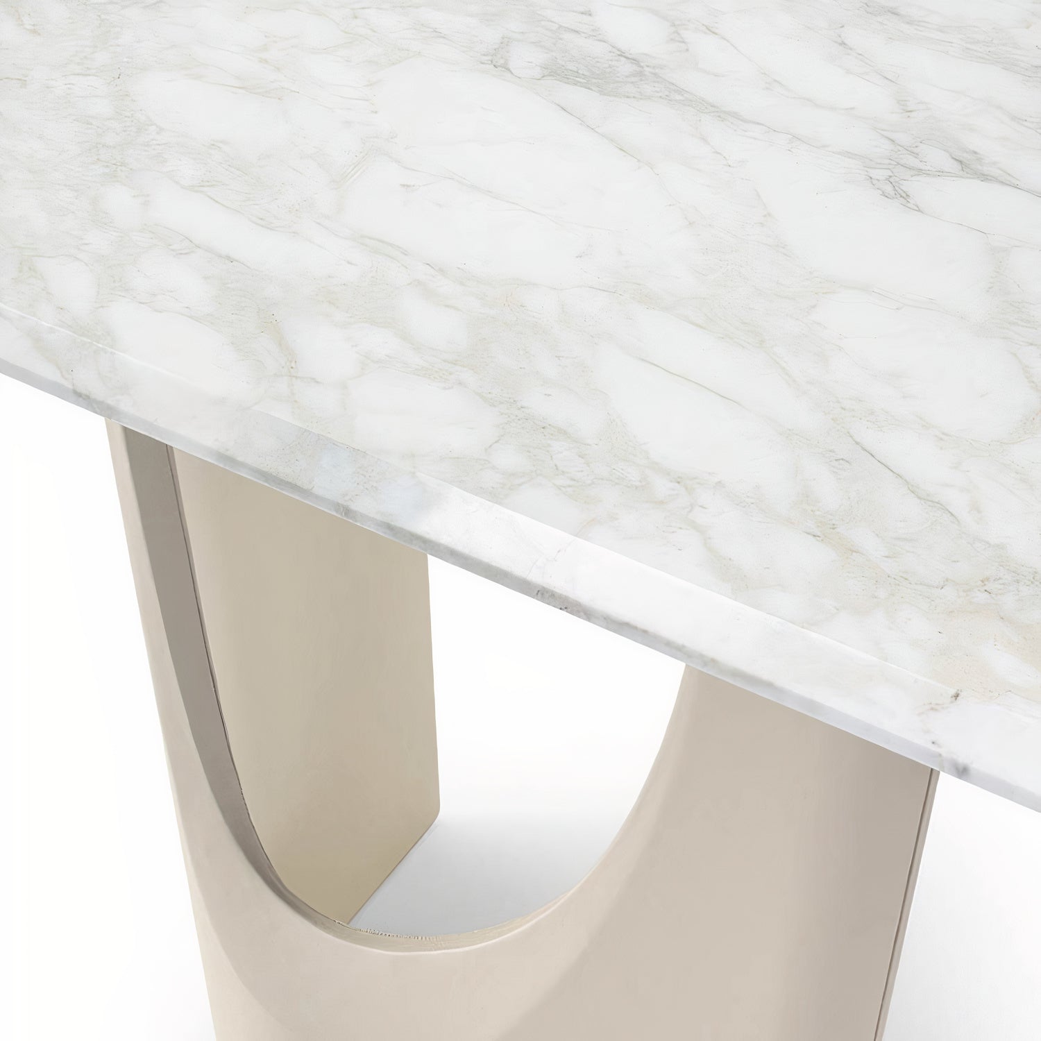 Lisbon Outdoor Marble Long Dining Table