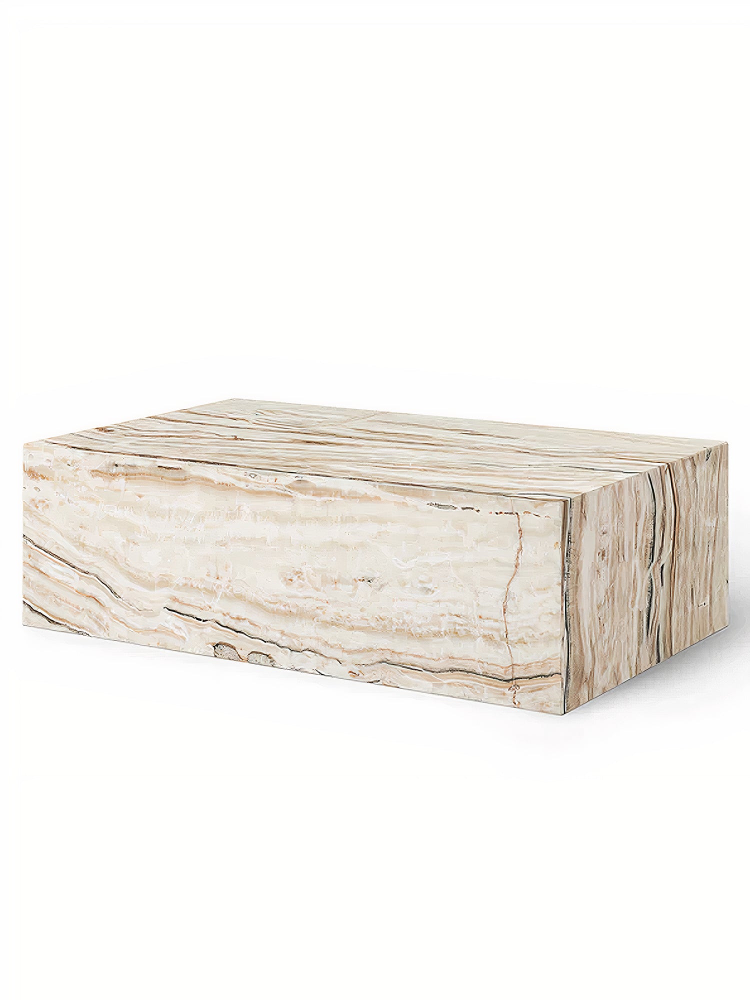 Sand White Marble Coffee Table