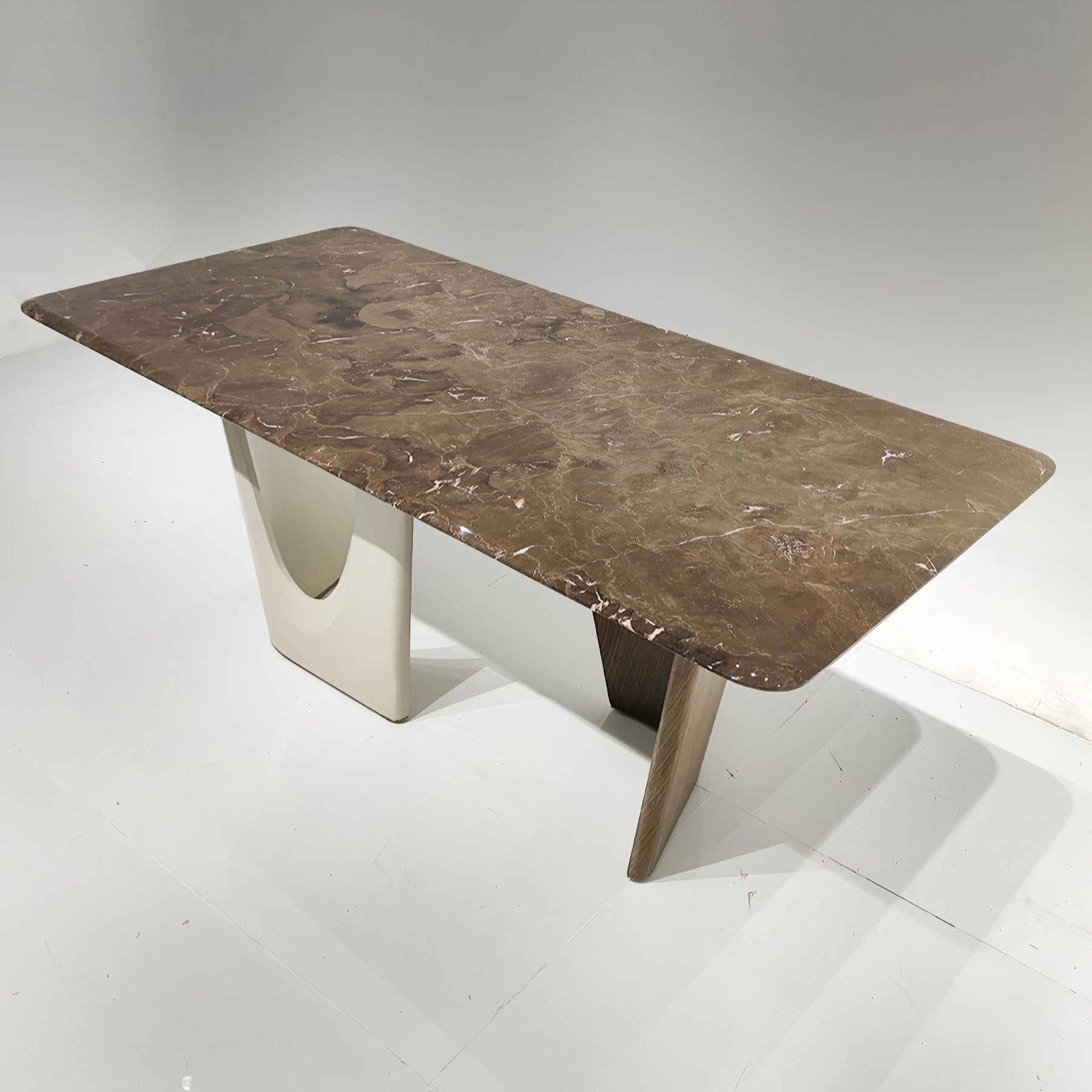 Lisbon Outdoor Marble Long Dining Table