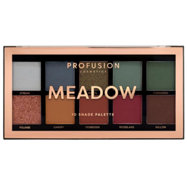 Profusion Cosmetics Meadow- 10 Shade Eyeshadow Palette