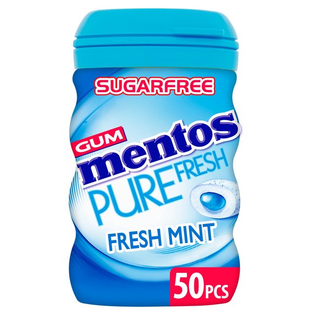 Mentos Pure Fresh Freshmint Sugar Free Chewing Gum Bottle