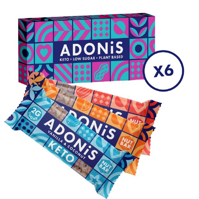 Adonis Mixed Box Keto Vegan Nut bars Multipack