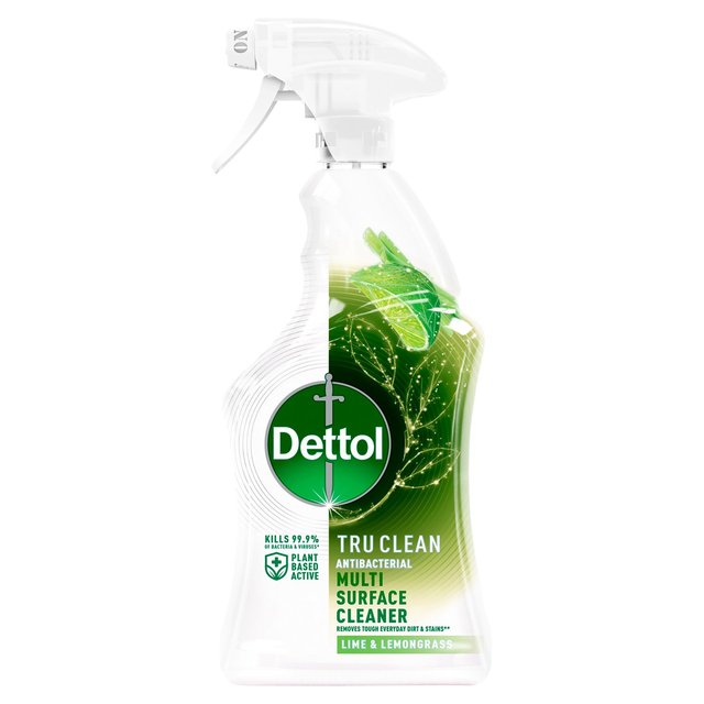 Dettol Tru Clean Antibacterial Surface Cleaner Spray Lime and Lemongrass