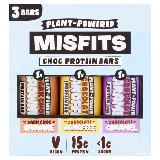 Misfits Plant Based Choc Protein Bar Variety Multipack