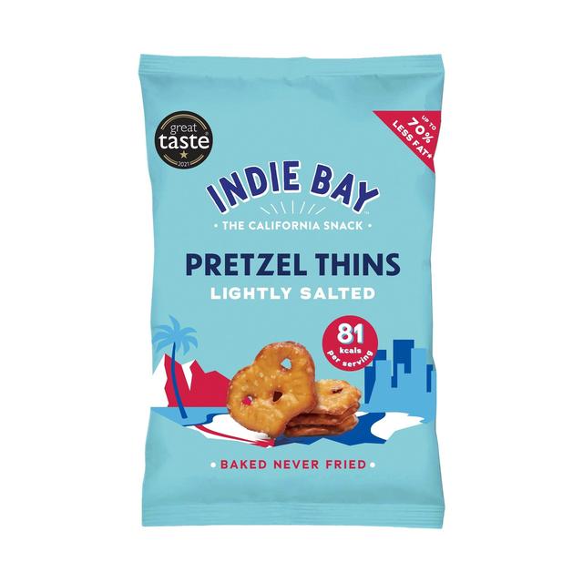 Indie Bay Snacks Pretzel Thins Lightly Salted Sharing Bag