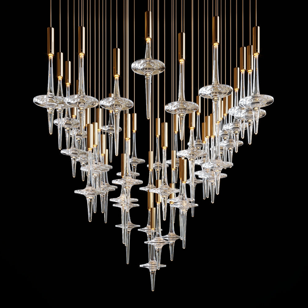 Modern Design Hotel Lobby Villa Spa Resorts Restaurant Decoration Pendant Light Custom Project LED Crystal Pendants Chandelier