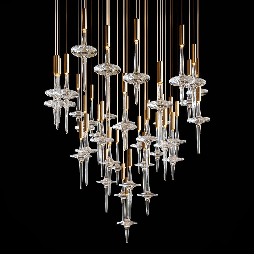 Modern Design Hotel Lobby Villa Spa Resorts Restaurant Decoration Pendant Light Custom Project LED Crystal Pendants Chandelier