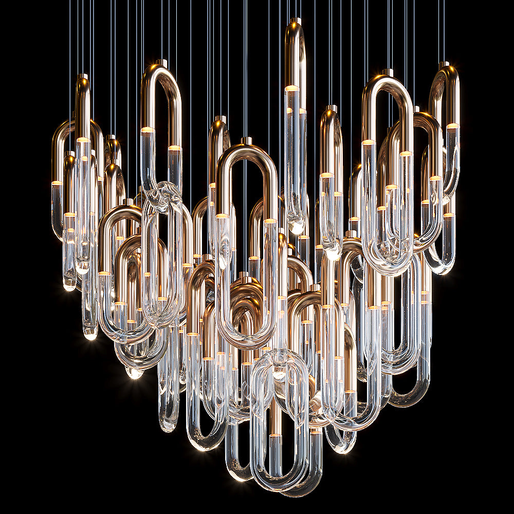 Contemporary Design Hotel Lobby Villa Decoration Pendant Light Custom Project Chandelier Symphony