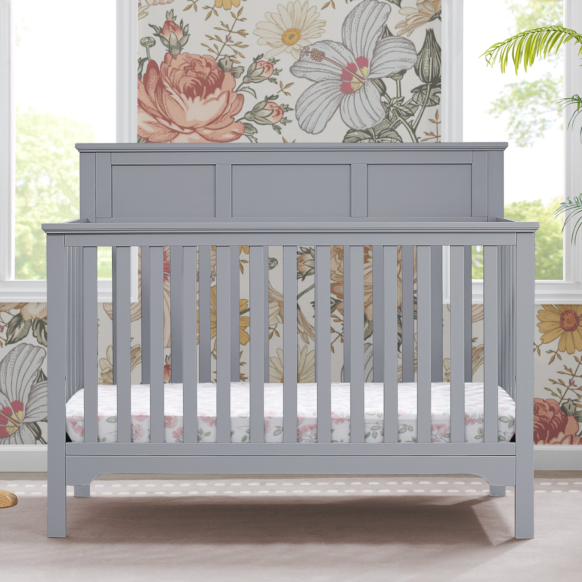 Sweet Beginnings Hart Flat Top 6-in-1 Convertible Crib