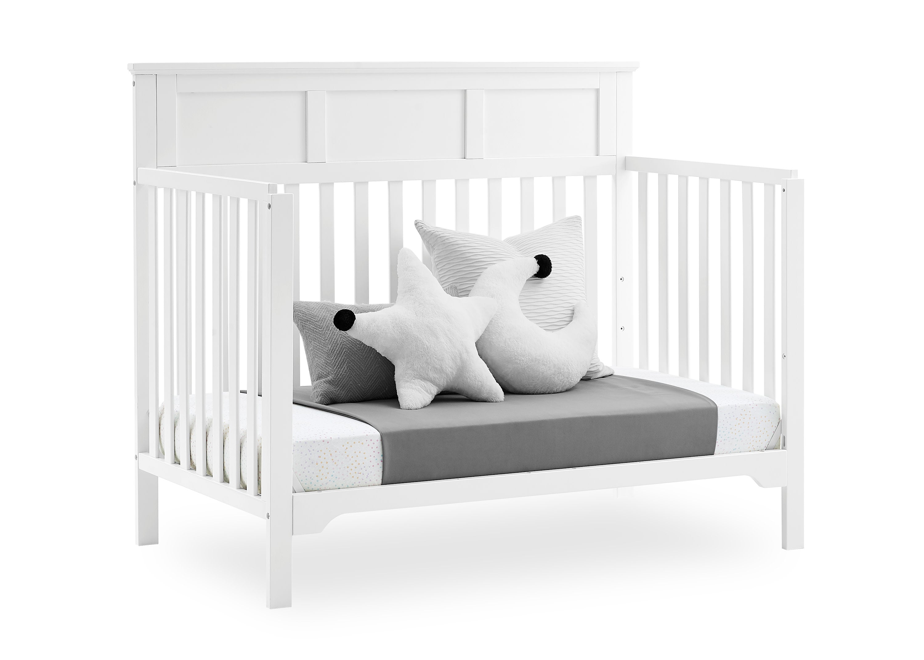 Sweet Beginnings Hart Flat Top 6-in-1 Convertible Crib