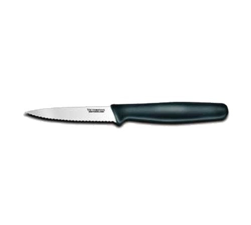 Knife Paring 3-1/4in Wavy Blk