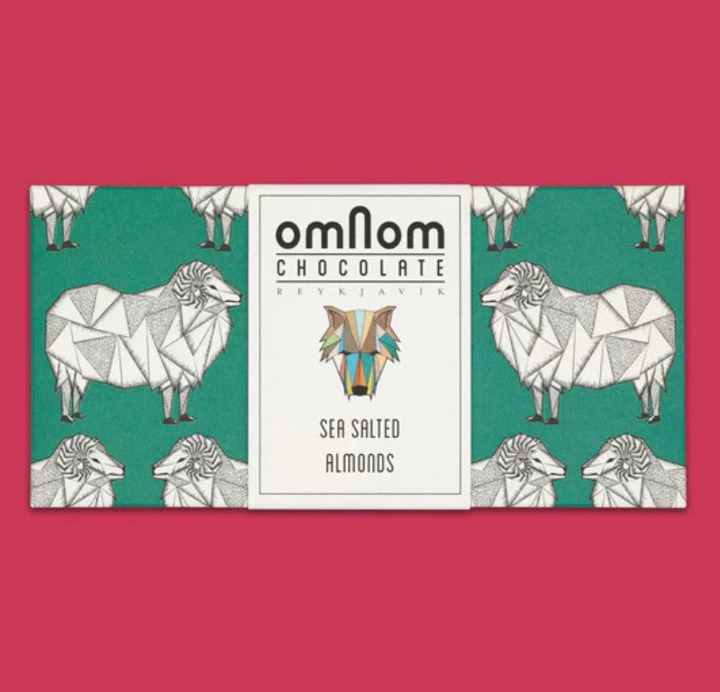 Omnom Sea Salted Almonds Chocolate Bar