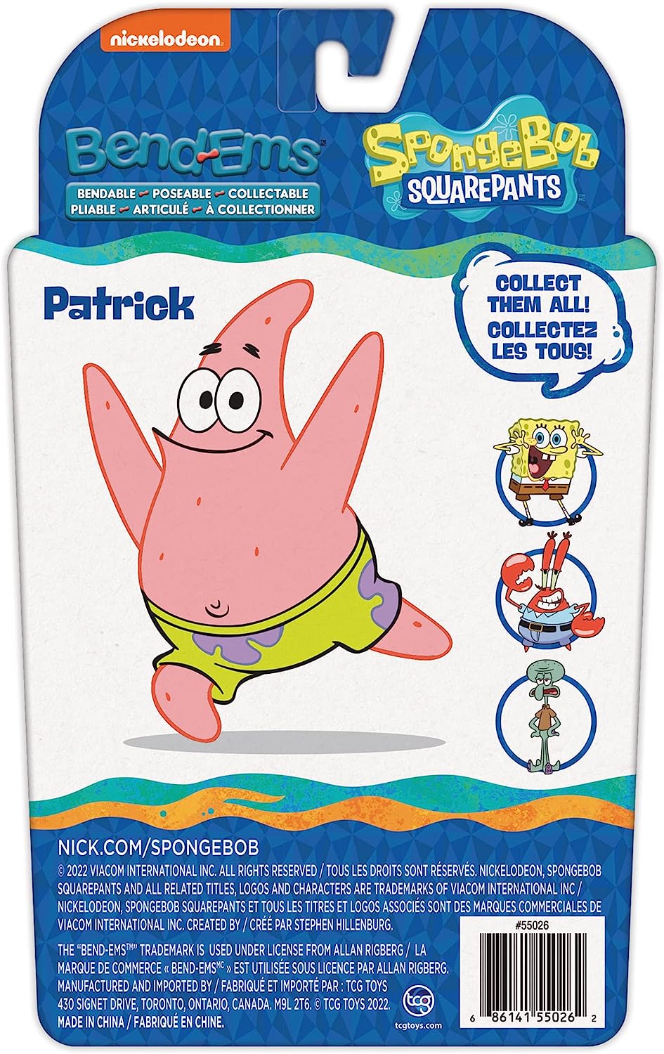 Patrick Star from Spongebob Squarepants bendable figure