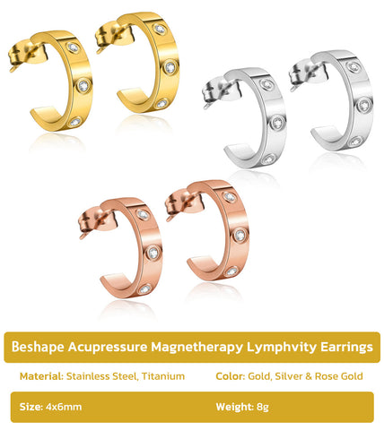 Beshape Acupressure Magnetherapy Lymphvity Earrings